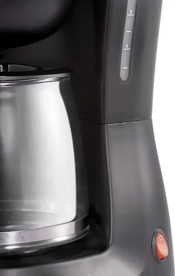 Cafetieră Electrică, 680W, 1.2 Litri, 12 Cești de Cafea Sistem Anti-Picurare