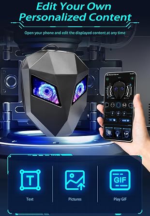 Rucsac Smart cu Display LED Animat - Design Futurist si Control prin Aplicatie