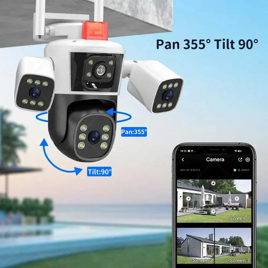 Camera de supraveghere profesionala WIFI,Full HD Zoom 10X cu 3 lentile,9 MP