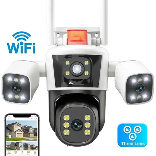Camera de supraveghere profesionala WIFI,Full HD Zoom 10X cu 3 lentile,9 MP