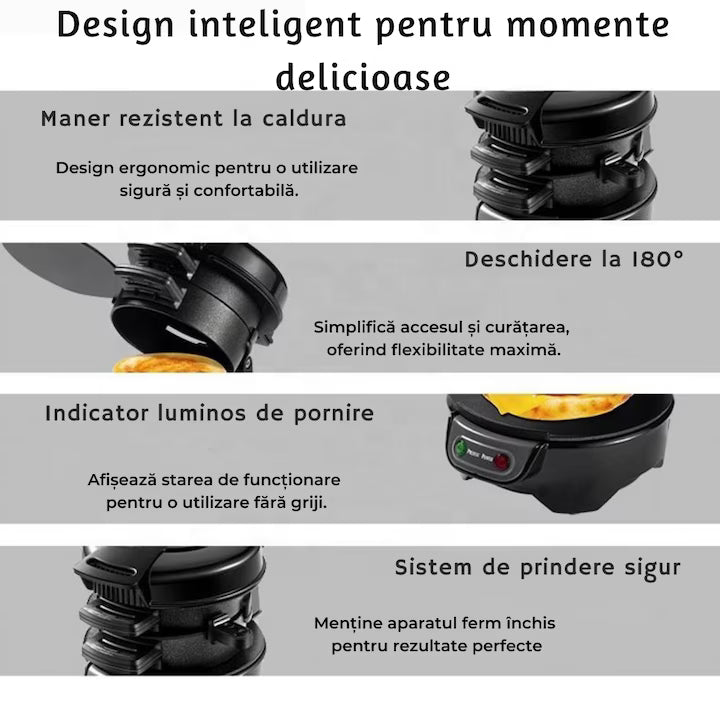 Aparat electric multifunctional pentru burgeri si sandwich-uri