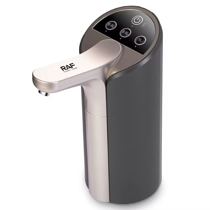 Pompa Electrica Apa Bidon 19L, Dozator Automat USB, 4W, Afisaj Touch cu 3 Trepte 0.3L / 0.5L / 1L, Incarcare USB, Dispenser Apa Portabil, Silentios, Universal, pentru Acasa, Birou, Camping + Instalare Usoara