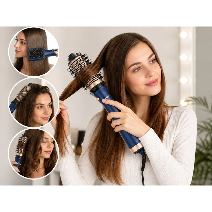 Perie rotativa cu aer cald 3 in 1, perie rotunda + perie indreptare + ondulator