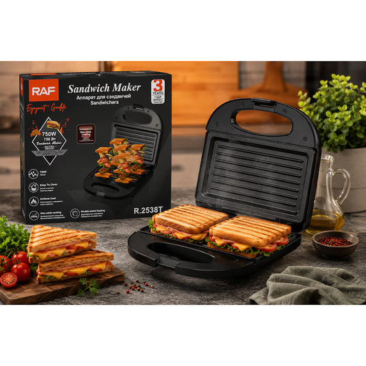Sandwich Maker Placi Grill din Aluminiu cu Strat Antiaderent