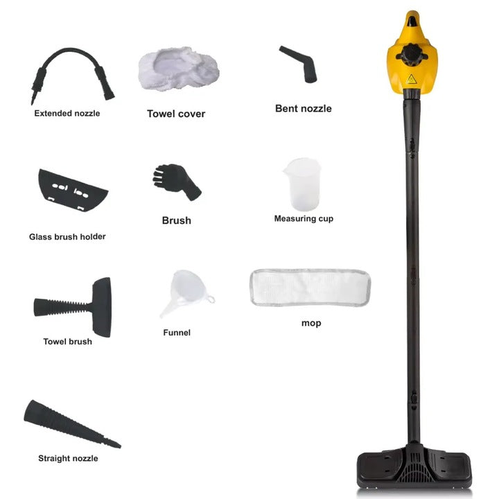 Curatator cu Abur Portabil cu Incalzire Rapida si Accesorii Multiple